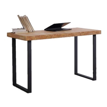 Skraut Home - Desktop Table, Natuurlijk model, 120x60x73 cm, Eik, Noordse stijl