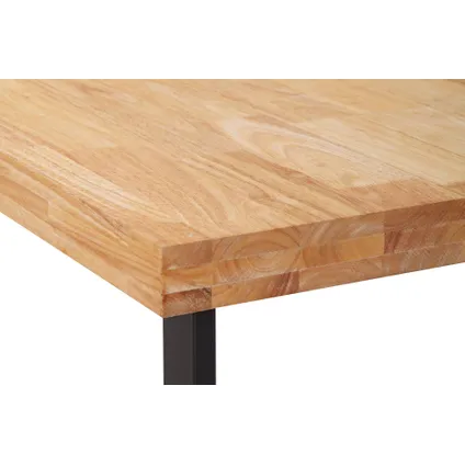 Skraut Home - Desktop Table, Natuurlijk model, 120x60x73 cm, Eik, Noordse stijl 5