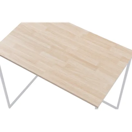 Skraut Home - Desktop Table, MIA -model, 120x60x75 cm, Eik en wit, Noordse stijl 4