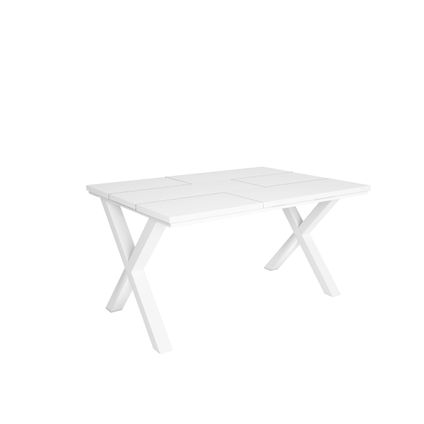Skraut Home - Eettafel, 6 personen, 140, Wit, Industriële stijl