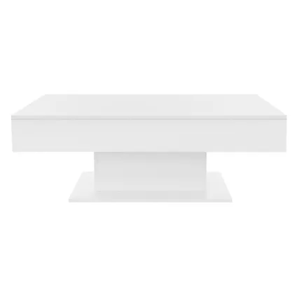 ML-Design Salontafel met 2 opbergvakken onder verschuifbaar blad, Wit, 110 x 60 x 40 cm 3