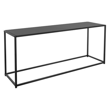 ML-Design Salontafel 115x32x50,5 cm Zwart in rechthoekige vorm, metalen frame