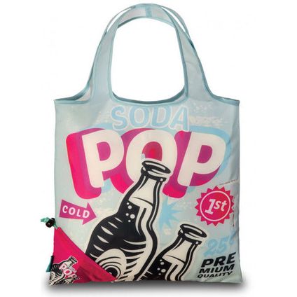 Punta Shopper Sodapop dames 12 liter polyester blauw/roze