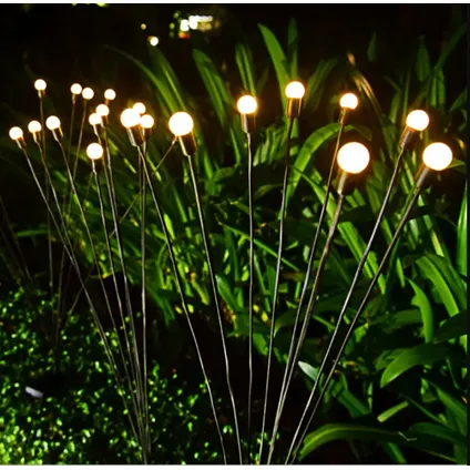 Lichtendirect - Lampe de jardin solaire avec piquet 78CM - Éclairage de jardin solaire - 2 SET 8