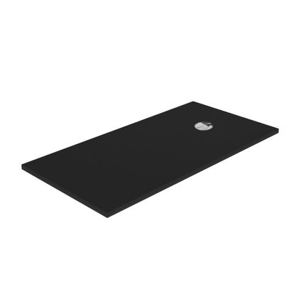 Karbon allibert douchebak rechthoekig 180x 80 cm zwart