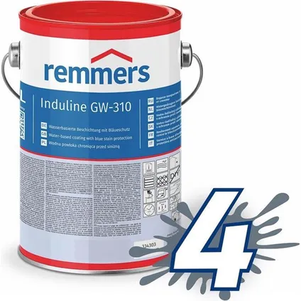 Remmers Induline GW-310 Diepzwart 2,5 liter 2
