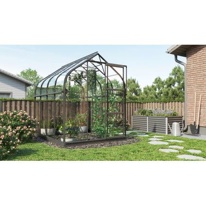 Vitavia tuinkas Orion kit - maatvariant 5000 - gehard veiligheidsglas - zwart