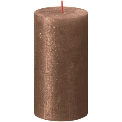 Bolsius Stompkaars Shimmer Copper - Ø68 mm - Hoogte 13 cm - Koper - 60 Branduren 3