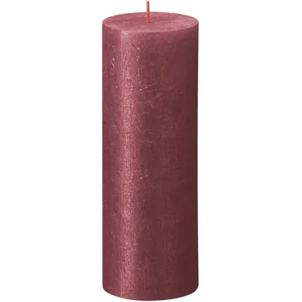 Bolsius Stub Candle Shimmer Red - Ø68 mm - Hauteur 19 cm - Rouge - 85 heures de brûlage 3