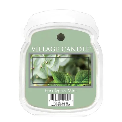 Village Bougie odeur cire Eucalyptus Mint 3 x 8 x 10,5 cm vert