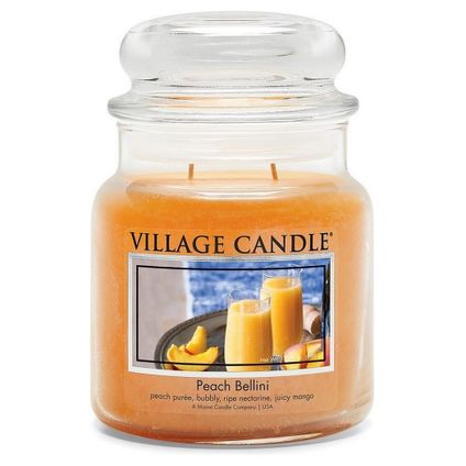 Village Candle - Peach Bellini - Medium Candle - 105 Branduren