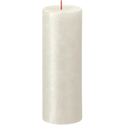 Bolsius Stub Candle Shimmer IVORY - Ø68 mm - Hauteur 19 cm - Ivoire - 85 heures de combustion 3