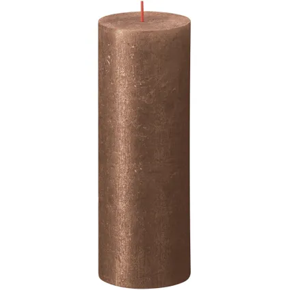 Bolsius Stub Candle Shimmer COPPER - Ø68 mm - Hauteur 19 cm - Cuivre - 85 heures de combustion 3