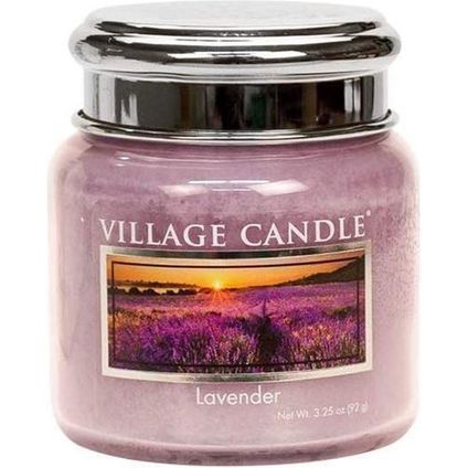 Village Candle Geurkaars Lavender 6,5 X 7 cm Wax/glas Lila