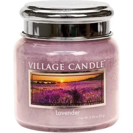 Village Candle Geurkaars Lavender 6,5 X 7 cm Wax/glas Lila 2