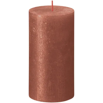 Bolsius Stub Candle Shimmer AMBER - Ø68 mm - Hauteur 13 cm - 60 heures de brûlure 3