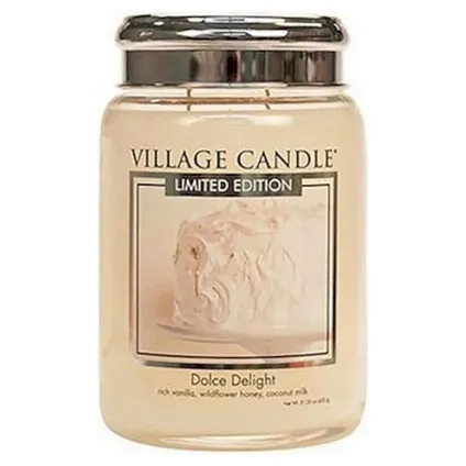 Village Candle Kaars Dolce Delight 10 X 15 cm Wax Crème 2