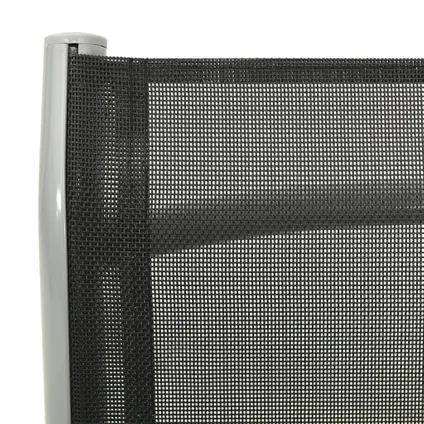 vidaXL - Aluminium - Tuinstoel verstelbaar textileen en aluminium - TLS312196 7