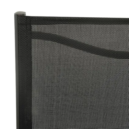 vidaXL - Staal - Tuinstoelen 4 st textileen en staal zwart en - TLS313078 6