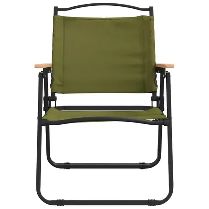 The Living Store - Polyester - Chaises de camping 2 pcs Vert 54x55x78 cm Tissu - TLS319486 4