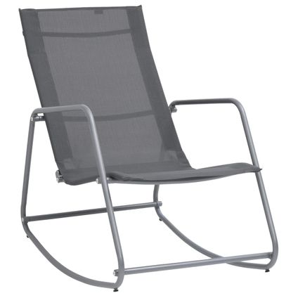 vidaXL - Stof - Tuinschommelstoel 95x54x85 cm textileen grijs - TLS47927