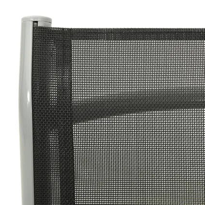 vidaXL - Aluminium - Tuinstoelen 2 st verstelbaar textileen aluminium - TLS312197 8