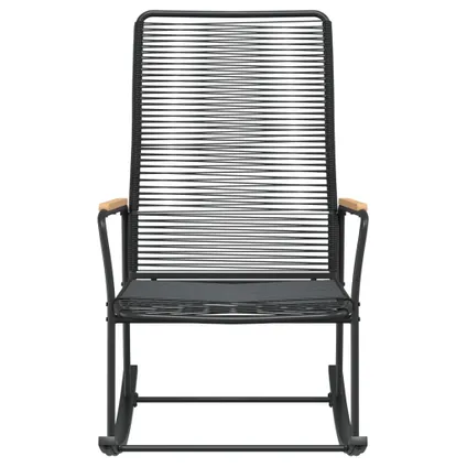 vidaXL - PVC - Tuinschommelstoel 59x79,5x104 cm PVC-rattan zwart - TLS312175 3