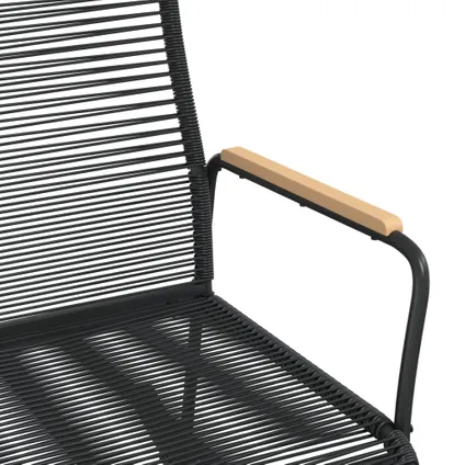 vidaXL - PVC - Tuinschommelstoel 59x79,5x104 cm PVC-rattan zwart - TLS312175 6