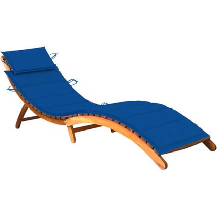 The Living Store Loungebed Acaciahout 184x55x64 cm