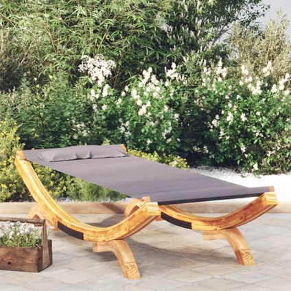 The Living Store - Hout - Loungebed 100x188,5x44 cm massief gebogen hout - TLS313948
