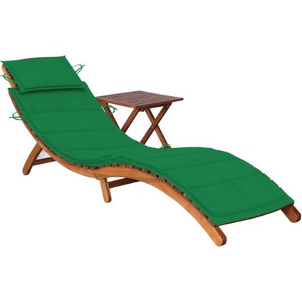 The Living Store Ligbed Lounge Acaciahout 184x55x64 cm Gro