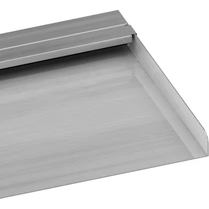 vidaXL - Roestvrij staal - Watervaloverlaat met RGB LED's 90 cm - Zilver 4