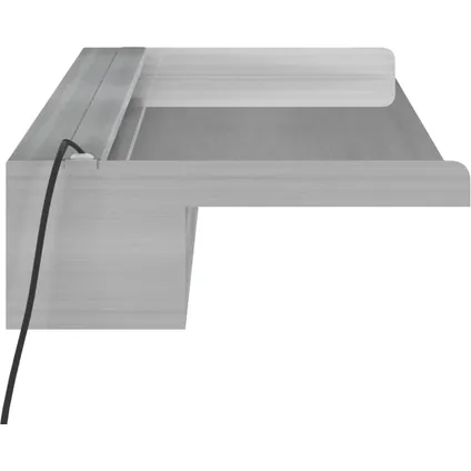 vidaXL - Roestvrij staal - Watervaloverlaat met RGB LED's 90 cm - Zilver 5