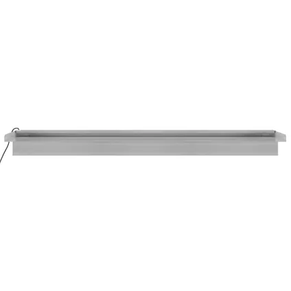 vidaXL - Roestvrij staal - Watervaloverlaat met RGB LED's 90 cm - Zilver 8