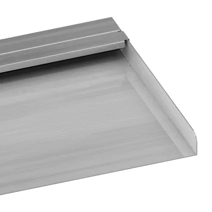 vidaXL - Roestvrij staal - Watervaloverlaat met RGB LED's 90 cm - Zilver 10