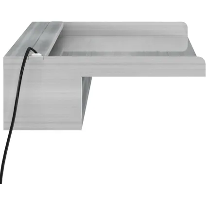 vidaXL - Roestvrij staal - Watervaloverlaat met RGB LED's 60 cm - Zilver 7