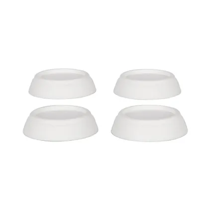 Amortisseur de vibrations pour lave-linge, blanc, 4 pièces - Nedco