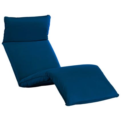 vidaXL - Stof - Ligstoel inklapbaar oxford stof marineblauw - TLS316044