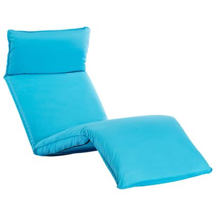 The Living Store - Tissu - Chaise longue pliable Tissu Oxford Bleu - TLS316048