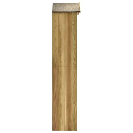 vidaXL Tuinschuur 36x36x163 cm geïmpregneerd grenenhout 4