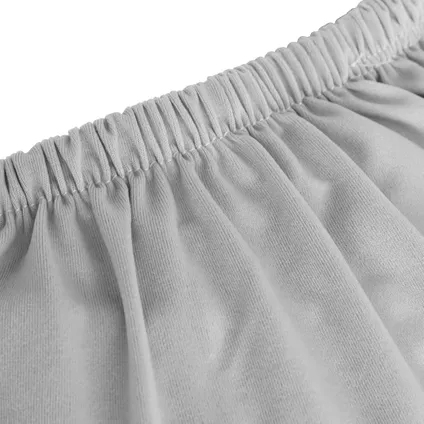 vidaXL - Jersey - Tweezitsbankhoes stretch polyester jersey grijs - TLS332941 5