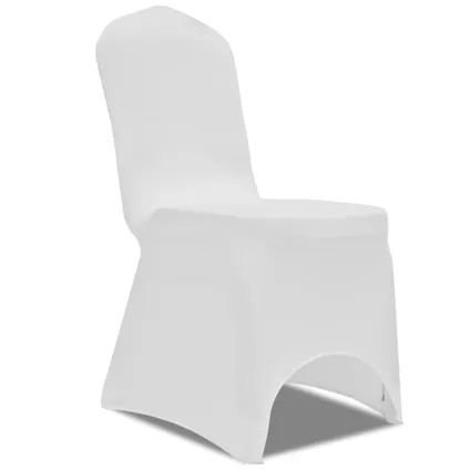The Living Store - Tissu - Housses élastiques de chaise Blanc 30 pcs - TLS305163 2