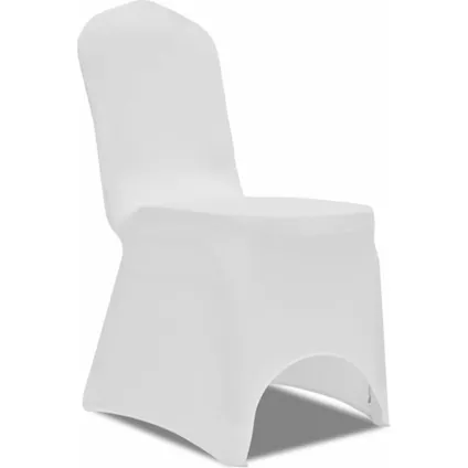 The Living Store - Tissu - Housses élastiques de chaise Blanc 30 pcs - TLS305163 10