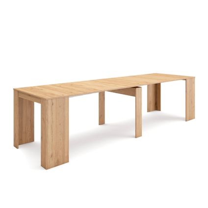 Table console extensible, Skraut Home, 300, Chêne