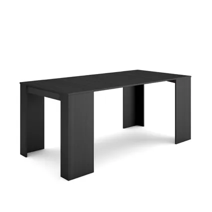 Table console extensible, Skraut Home, 180, Noir