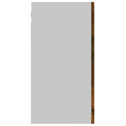 Maison du'monde - Wandkast hangend 80x31x60 cm glas en bewerkt hout gerookt eiken 6