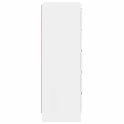 Maison du'monde - Commode Blanc brillant 60x36x103 cm Bois d'ingénierie 8