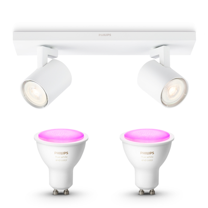 Philips Runner Opbouwspot - White & Color Ambiance GU10