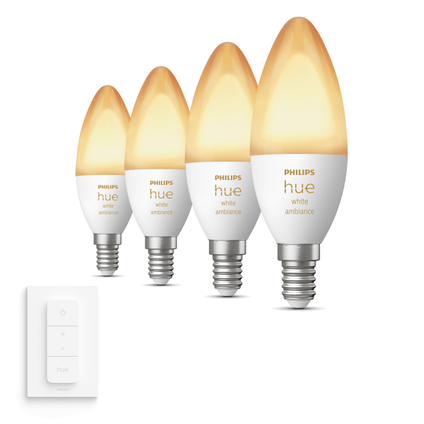 Philips Hue Pack d'expansion White Ambiance Kaarslampen E14