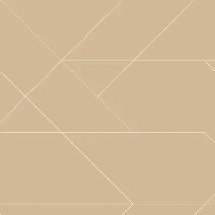 ESTAhome behang grafische lijnen donker beige - 50 x 900 cm - 139774 7